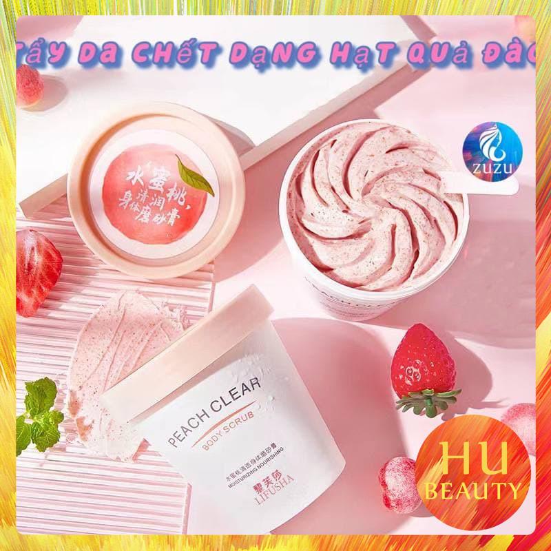 Tẩy Da Chết Mặt Và Body Đào HONEY PEACH FENYI Tẩy Sạch Sâu và Trắng Da — Tẩy Da Chết Toàn Thân Đào Nội Địa Trung