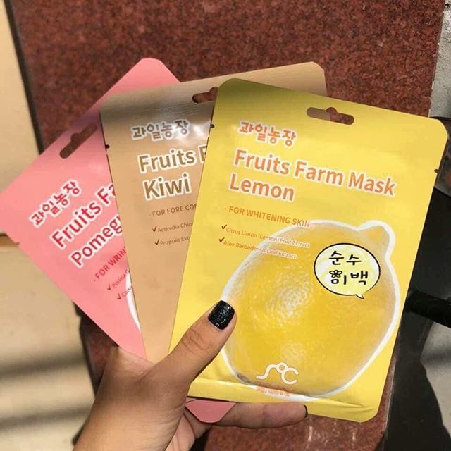 [Chính hãng] Bán lẻ Miếng Mặt Nạ Dưỡng Da Rainbow Fruits Farm Facial Mask