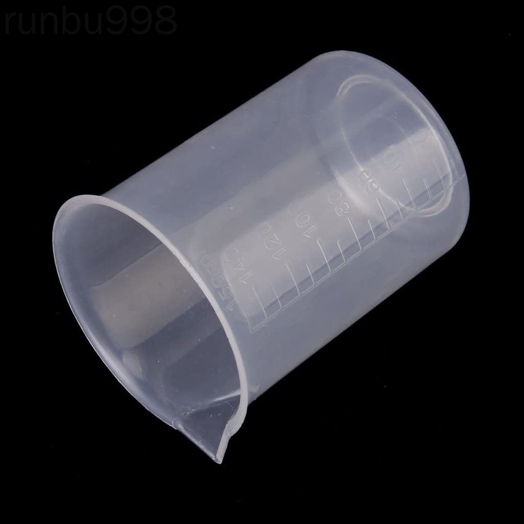 Set 3 Cốc Đo Lường Bằng Nhựa Dùng Trong Phòng Thí Nghiệm Runbu998