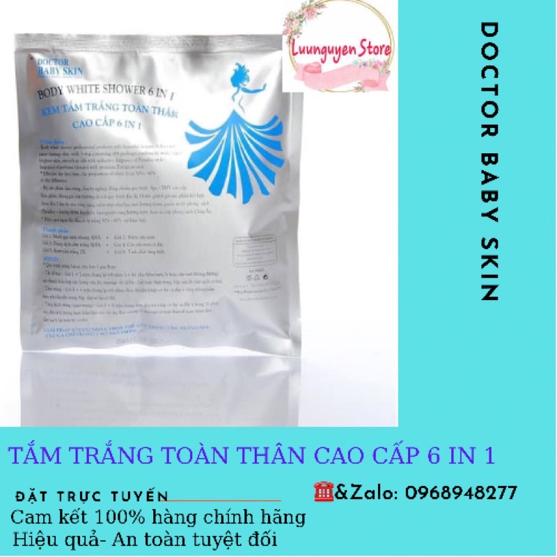 KEM TẮM TRẮNG TOÀN THÂN CAO CẤP 6 IN 1  DOCTOR BABY SKIN