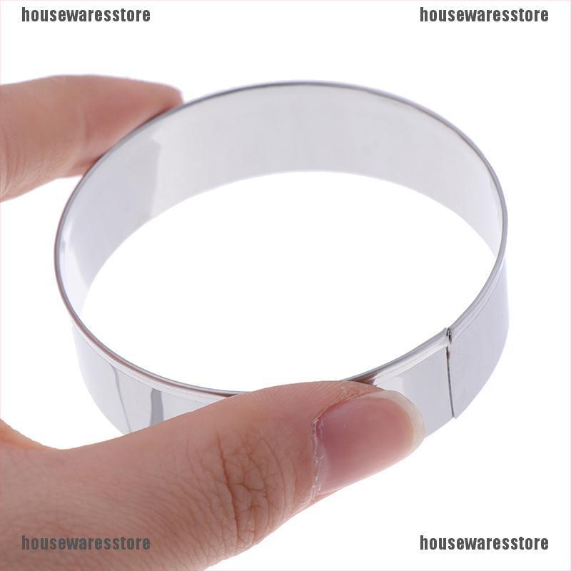 Bộ 5 Khuôn Cắt Bánh Tròn Bằng Thép Không Gỉ Cao Cấp