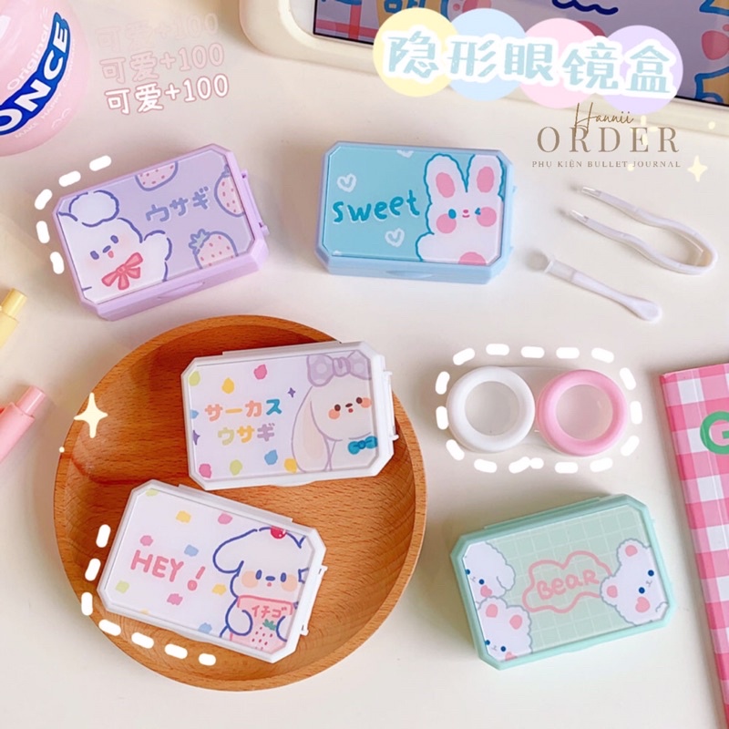 Hộp đựng lens hình dễ thương