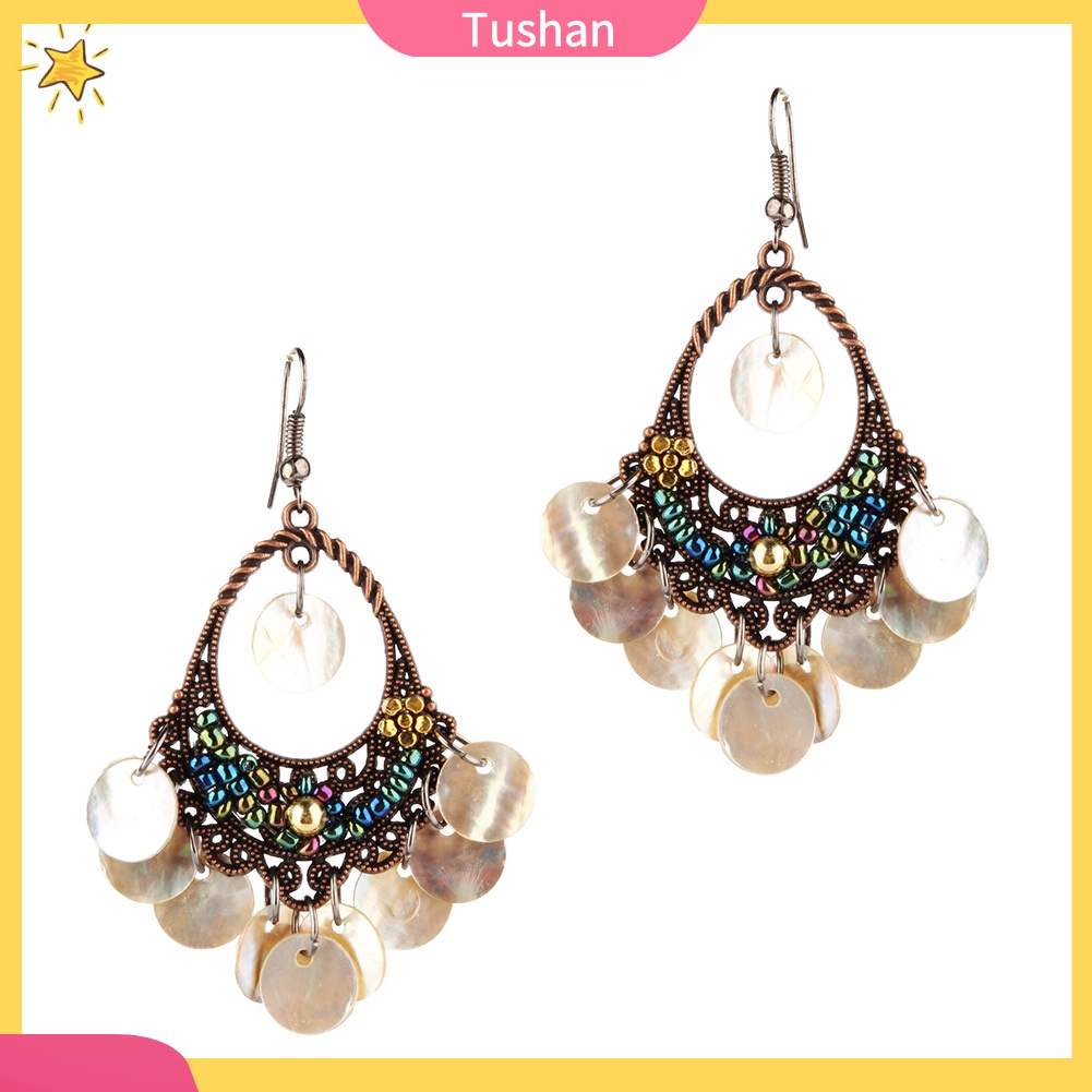 CHARMS Đôi Khuyên Tai Phong Cách Bohemian Thời Trang Cho Nữ