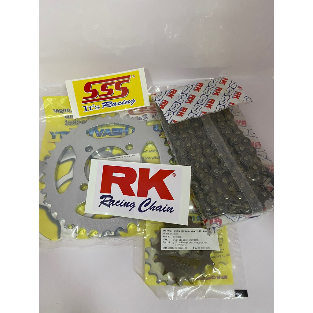 NHÔNG SÊN DĨA RK SUZUKI VIVA 115C 428SB-102-14-37