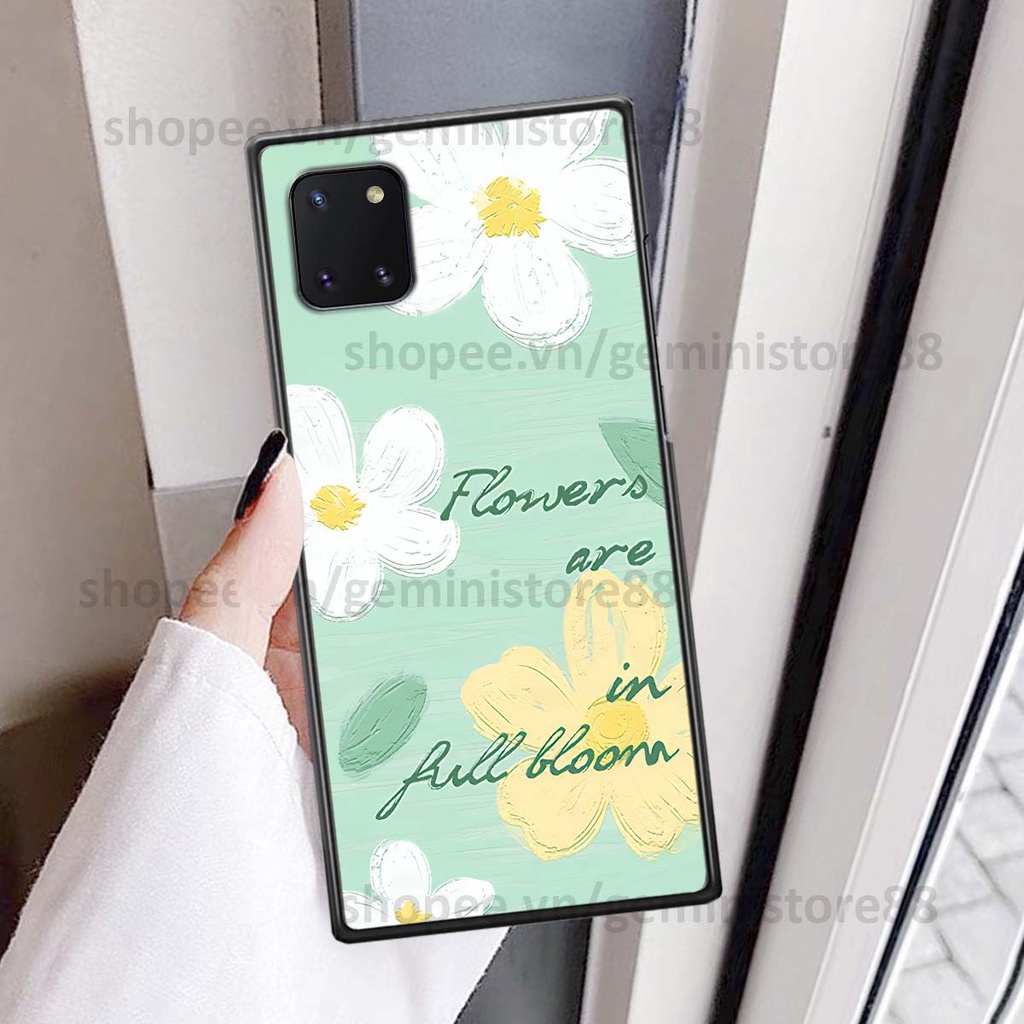 Ốp Samsung Note 10 Lite in hình hoa lá nhiều màu sắc siêu đẹp, siêu xinh, siêu cá tính