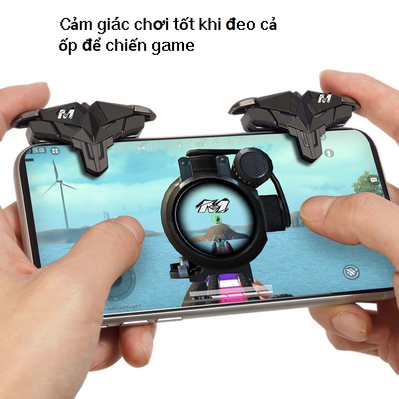 Nút bắn PUBG FREE FIRE Mobile chơi game siêu nhạy G25 mô phỏng Phi Hành Gia tay cầm chơi game điện thoại pubg ros free