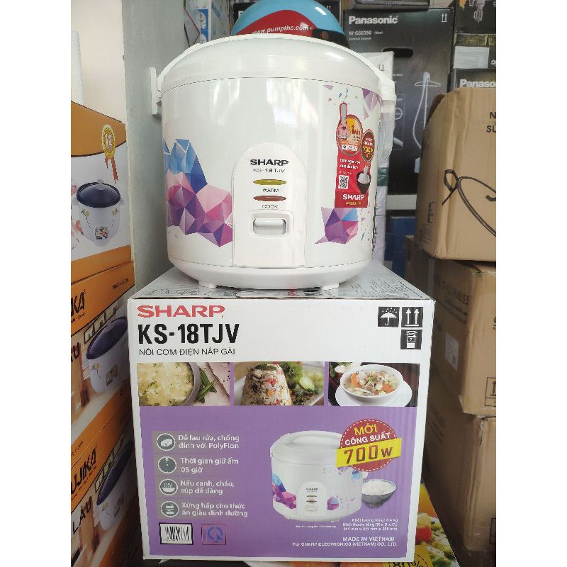 [FREESHIP] Nồi Cơm Điện 1.8L Sharp KS-18TJV - Hàng Chính Hãng