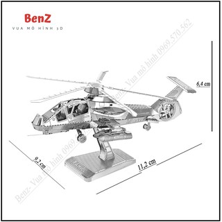 Mô hình 3d kim loại máy bay RAH-66 - Mô hình kim loại lắp ráp máy bay