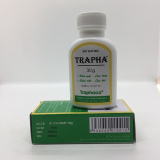 Bột khử mùi Trapha lọ 30g