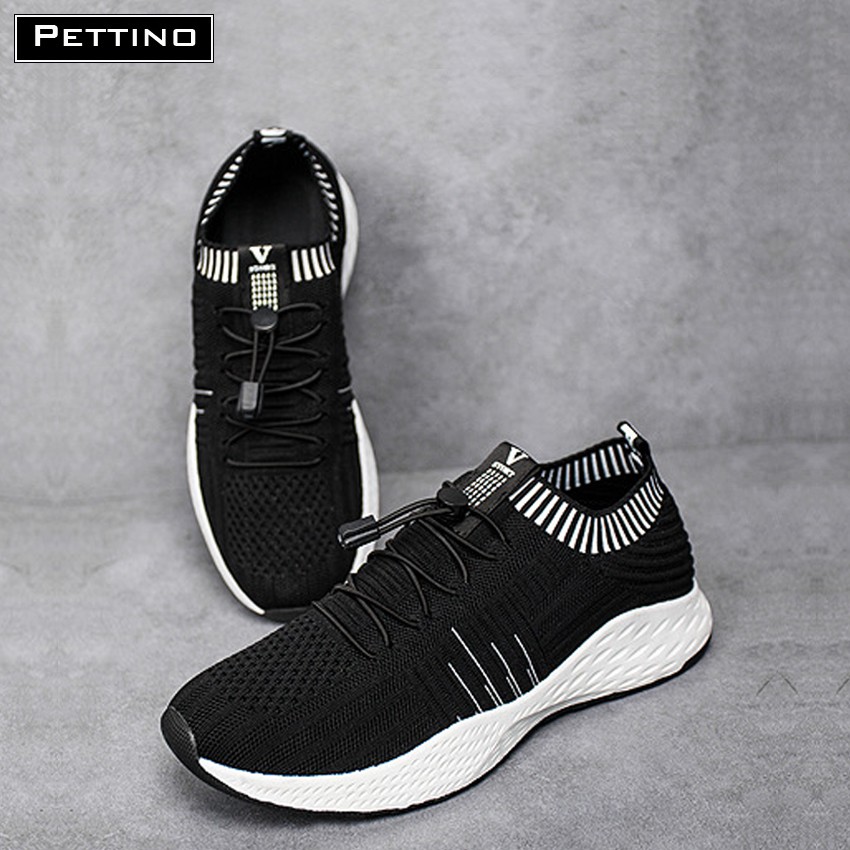 Giày sneaker cổ bo thun Màu Đen PETTINO - P005 | BigBuy360 - bigbuy360.vn
