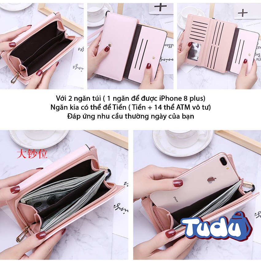 Bóp Ví Dài Nữ Tudu, Tiện Dụng Phong Cách Thời Trang (CN424) | BigBuy360 - bigbuy360.vn