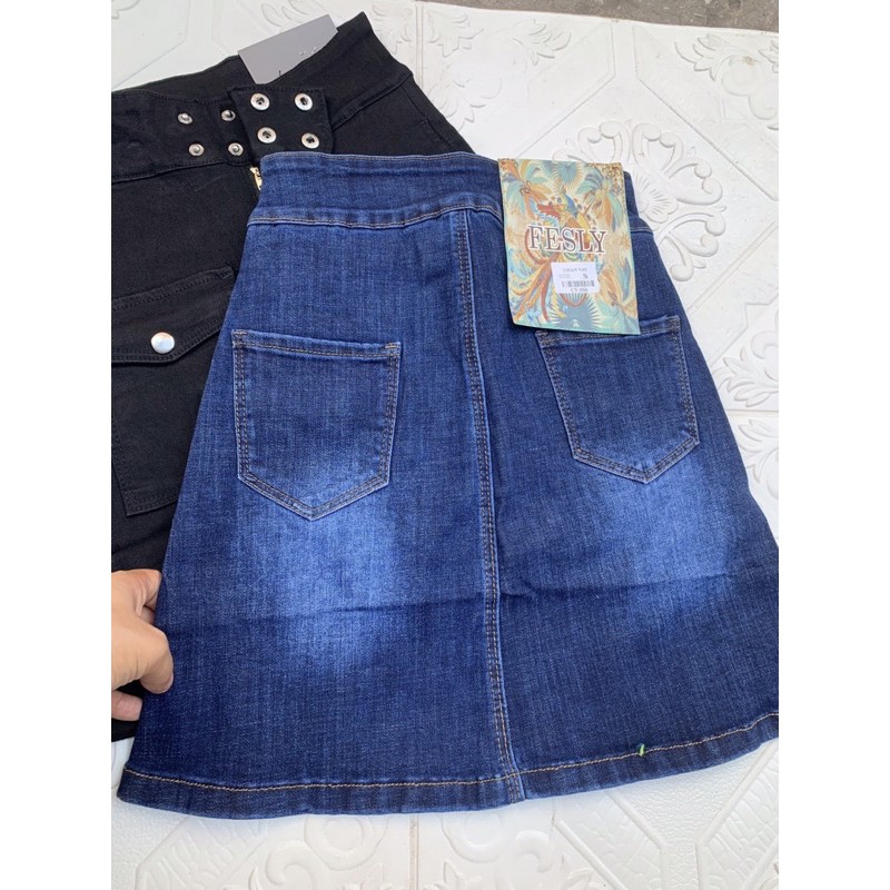 Chân Váy Bò Co Giãn 4 Khuy Hàng Đẹp | BigBuy360 - bigbuy360.vn