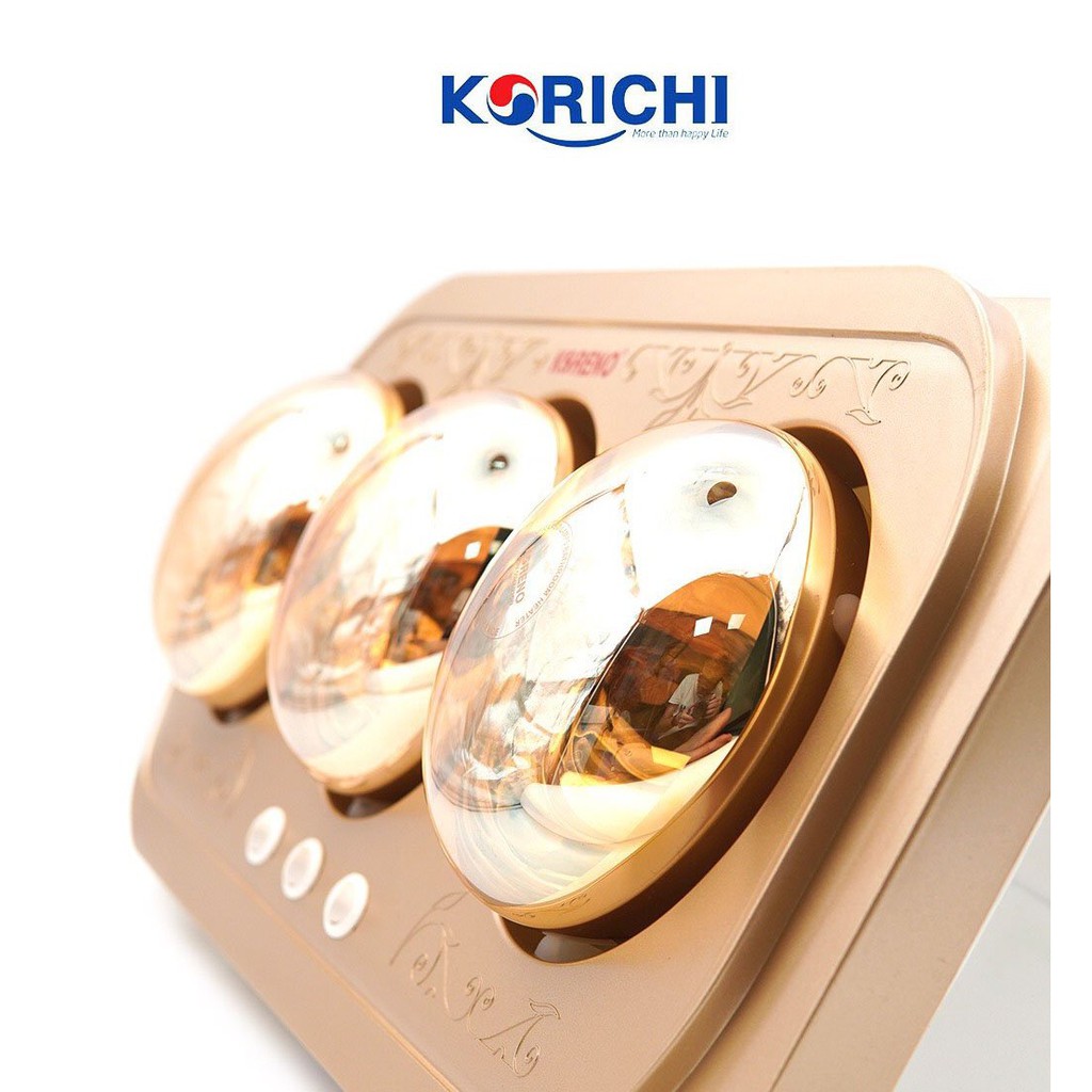 . Đèn sưởi nhà tắm Korichi-KRC 2805 hàng xịn loại 1, không chói mắt,  nhựa sáng bóng chống chảy