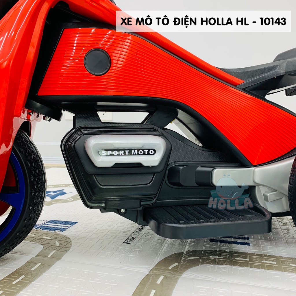 Xe máy điện Moto địa hình Holla HL-10143 | Xe máy điện trẻ em - Đồ chơi vận động ngoài trời cho bé