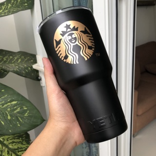 LY GIỮ NHIỆT YETI 900ML STARBUCKS (Logo YETI dập nổi - full phụ kiện)