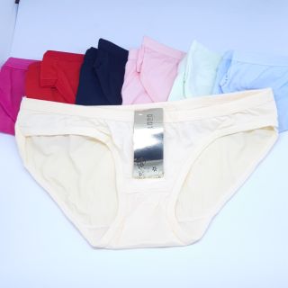 Bộ 10 quần lót nữ thun cotton trơn - 3021