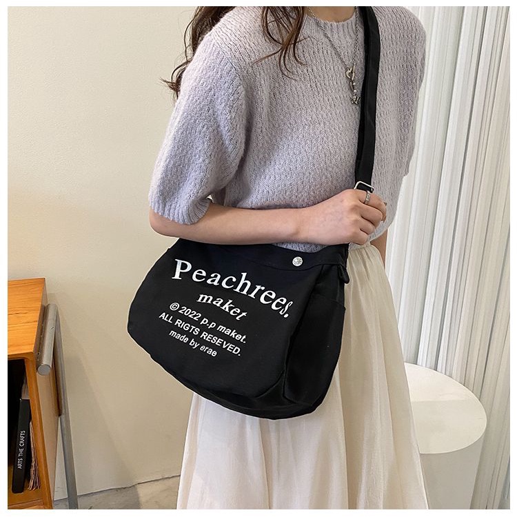 Túi Xách Canvas Cỡ Lớn Phong Cách Retro Thời Trang Cho Nữ