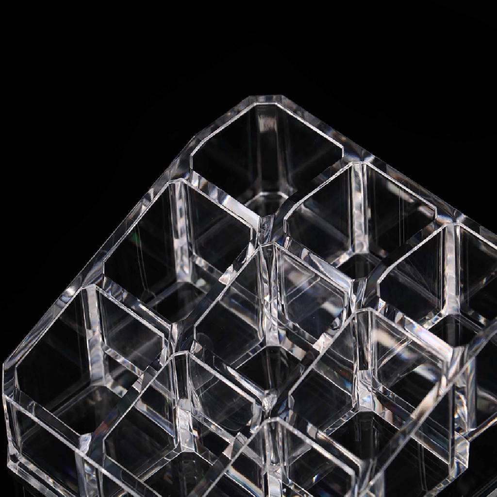 Khay Đựng Son Môi 9 Ngăn Bằng Acrylic Trong Suốt Tiện Dụng