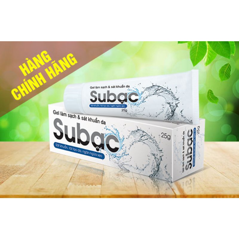 Su Bạc gel làm sát khuẩn da, vùng miệng,làm sạch và tái tạo da 25gr