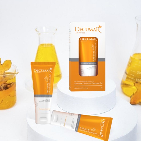 Sữa Rửa Mặt Decumar Chứa Nano Curcumin Giúp Kiểm Soát Nhờ Mụn Mờ Thâm Sẹo Decumar Decumar Advanced Facial Cleasing Gel