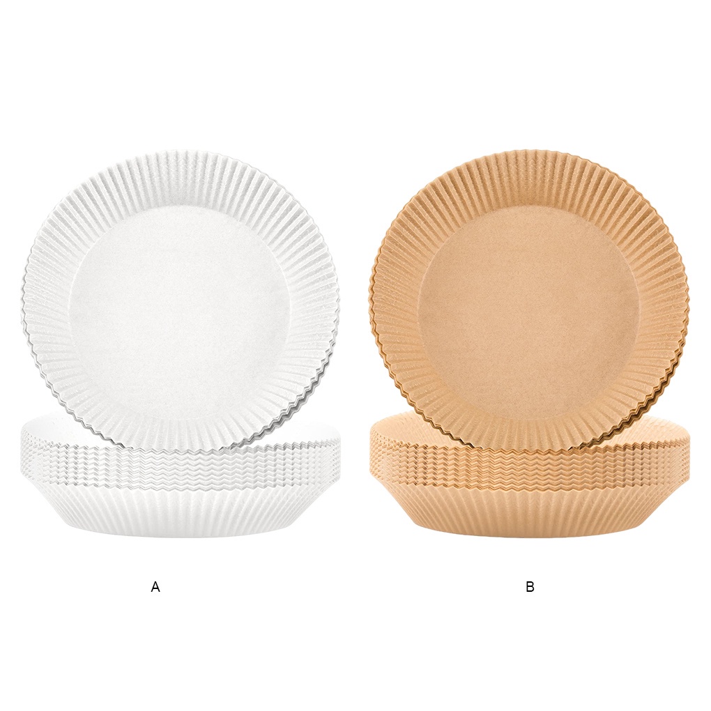 Set 50 miếng lót hấp thụ dầu chịu nhiệt chống dính chống thấm nước cho nồi chiên không dầu