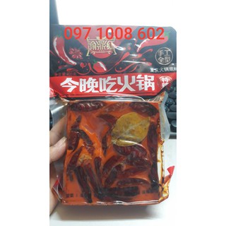 Cốt lẩu tê cay Trùng Khánh. siêu cay