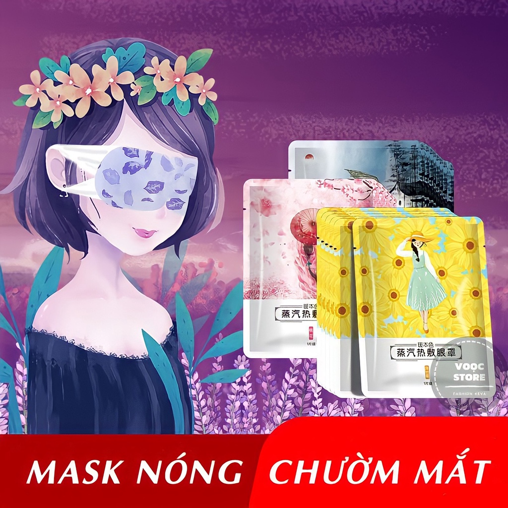 Mặt Nạ Mắt Nóng NUANBENSE Mặt Nạ Mix Các Mùi Giảm Mỏi Mắt Lưu Thông Máu Mờ Quầng Thâm Mắt