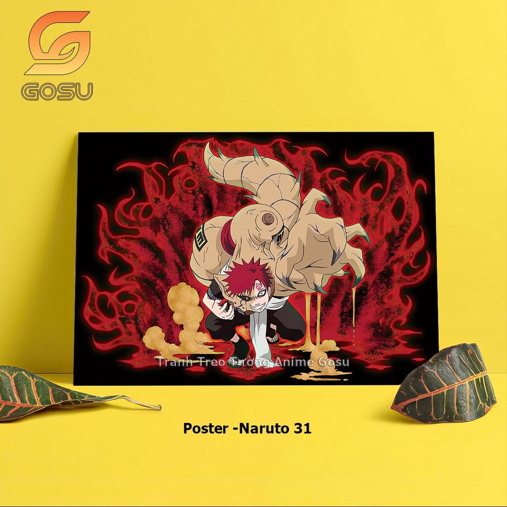 Poster Dán Tường Anime Chủ Đề Naruto - Poster tranh Naruto Cực Ngầu Decor Góc Làm Việc Tranh Anime Kích thước A3