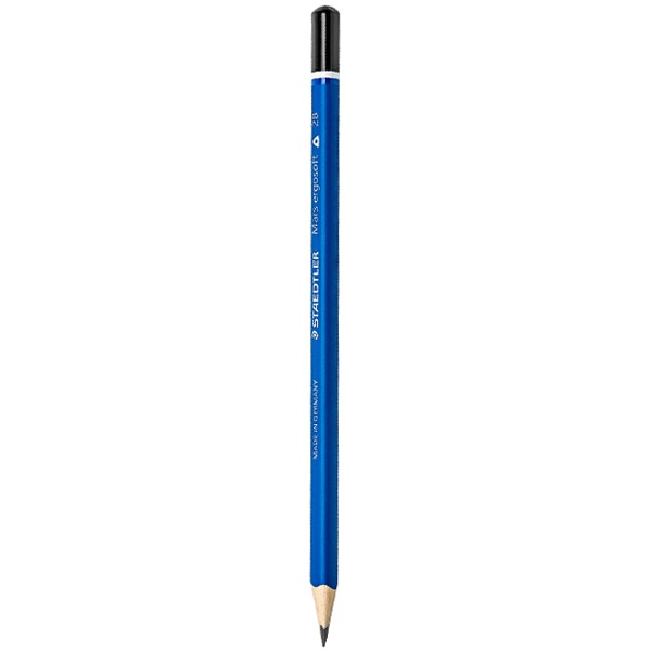 Bút Chì Gỗ 2B Staedtler Mars Ergosoft 150-2B - Thân Xanh