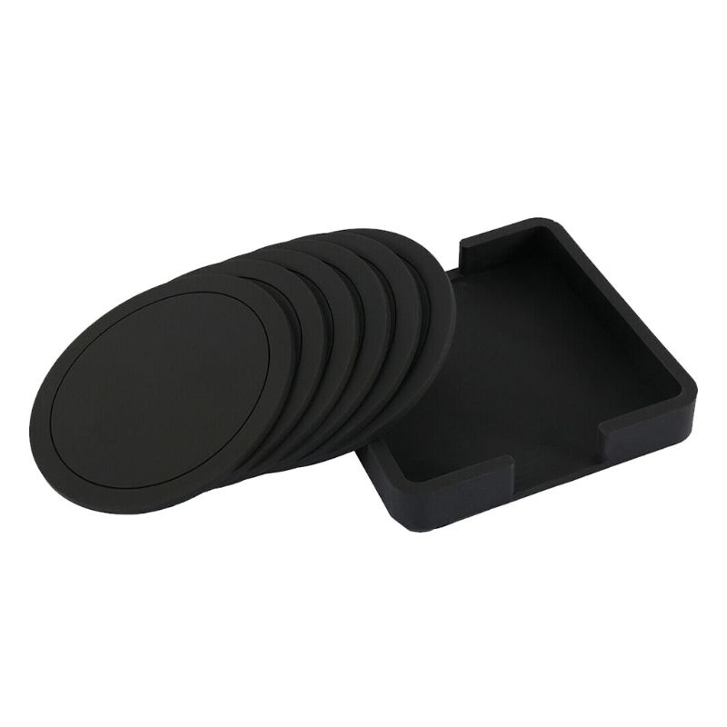 Bộ 7 Tấm Lót Ly Bằng silicone Chống Trượt Cách Nhiệt Tiện Dụng Cho Thú Cưng