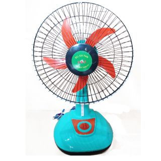 Quạt bàn 12V kẹp bình acquy. Có đèn led siêu sáng.