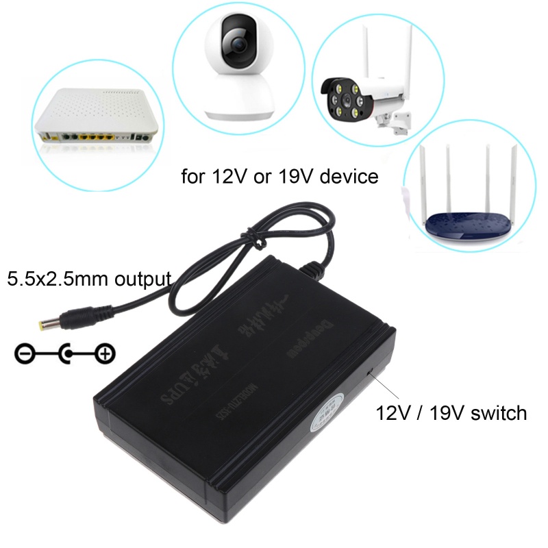 Loa Không Dây 27.75Wh 60W 12V / 19V 5.5x2.5mm Cho Đèn LED / Camera CCTV