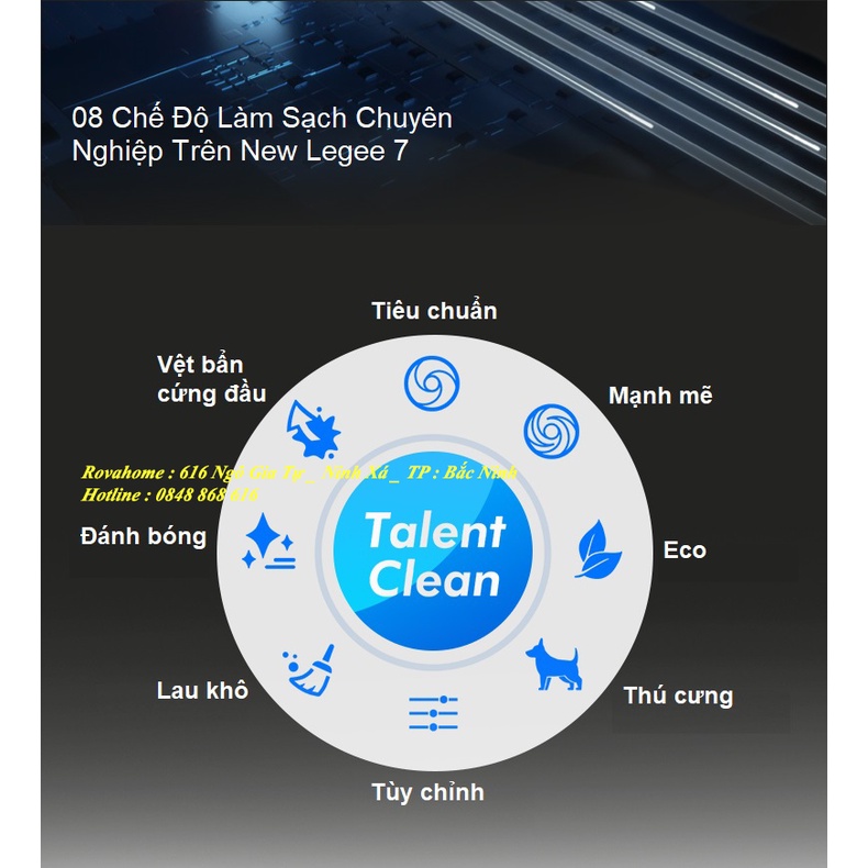 Robot Hút Bụi , Lau nhà HOBOT LEGEE 7  _ Hàng có sẵn + Sale 30%
