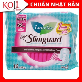 BVS Laurier Super Slimguard 25cm siêu mỏng cánh bảo vệ 1mm - 16 miếng