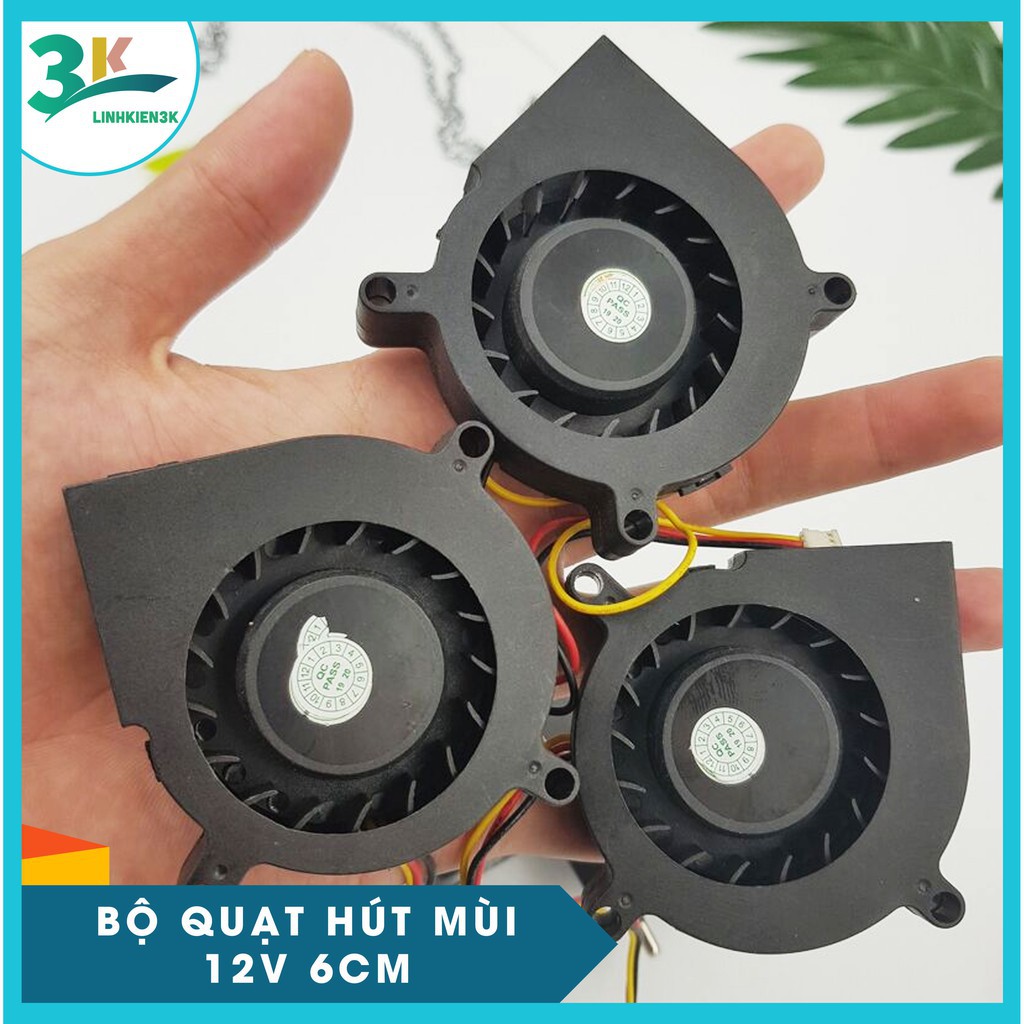 Bộ Quạt Hút Mùi 12V 6CM 3 Quạt FSU-603