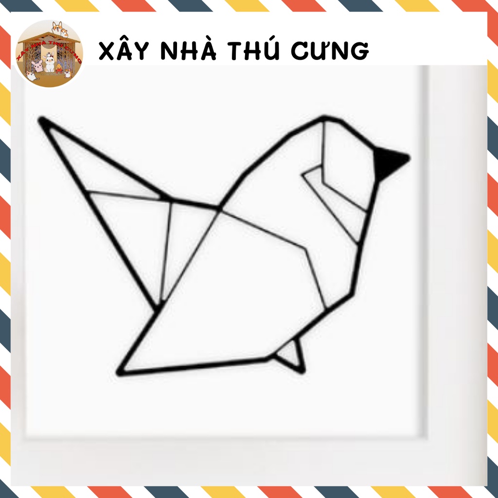 Tranh dán tường dập nổi 3D nhựa cao cấp hình con vật decol - trang trí phòng ngủ, phòng khách, cửa hàng - ms37