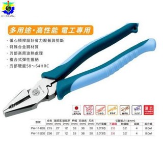 Kìm điện đa năng tác động mạnh 250mm pw-115dg tsunoda