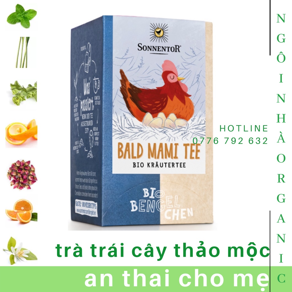 Trà trái cây thảo mộc hữu cơ an thai 18x1,2g SonnentoR