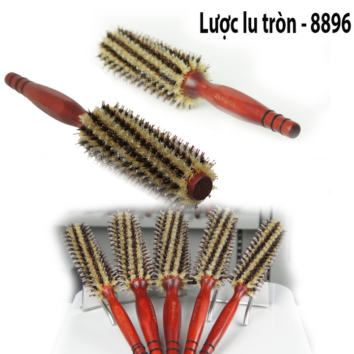 Lược tròn cao cấp Promaster 8896 cán gỗ cao cấp