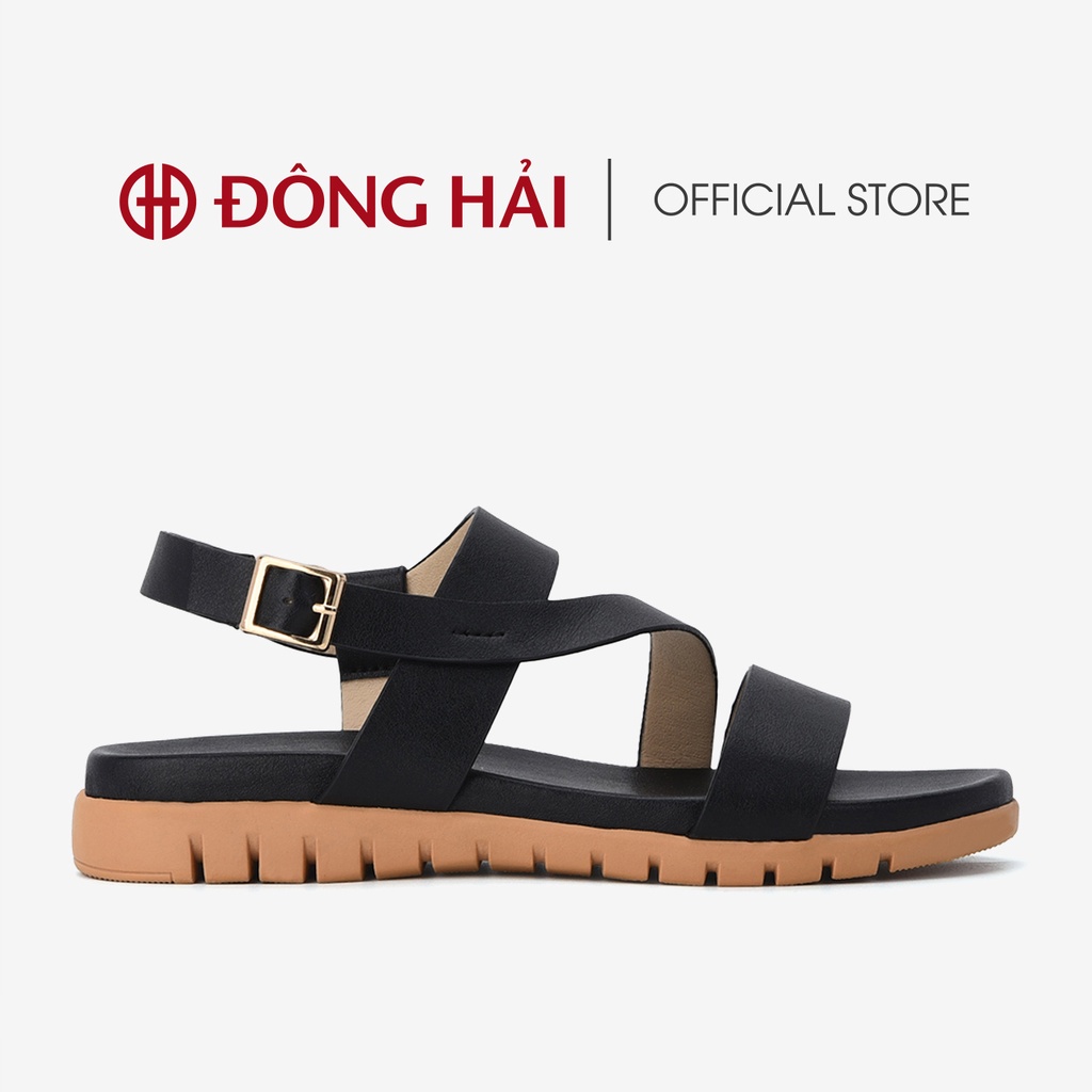 Sandal đế bệt nữ Đông Hải thiết kế quai chéo cách điệu tạo hiệu ứng thon chân - S32B2