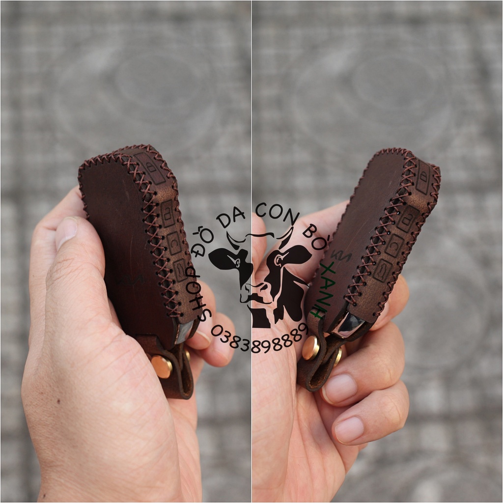 Bao Da Chìa Khoá New KIA K3 2021 Luxury, Premium, K5, New Sportage 2022, Sorento, cerato logo mới handmade Da Thật 010