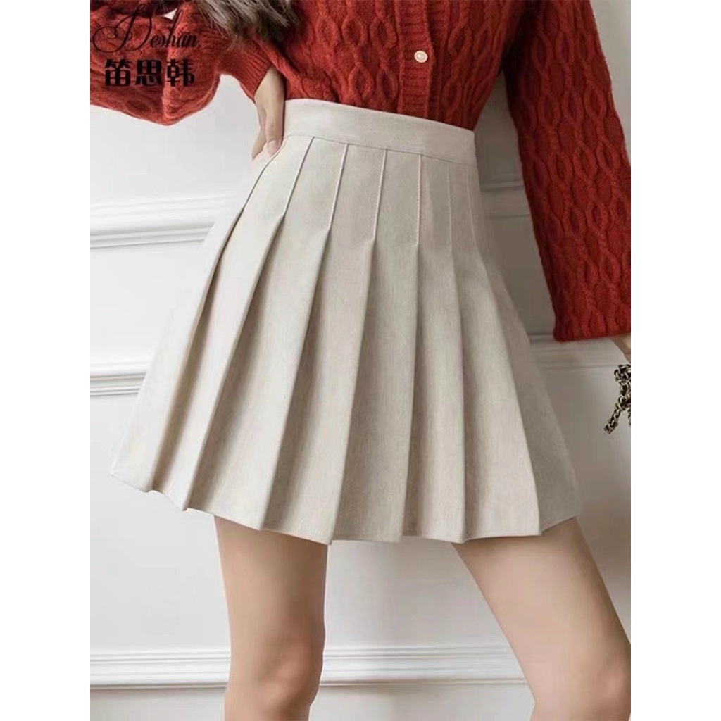 Chân váy xếp li dạ trơn CV164 SUSTORE