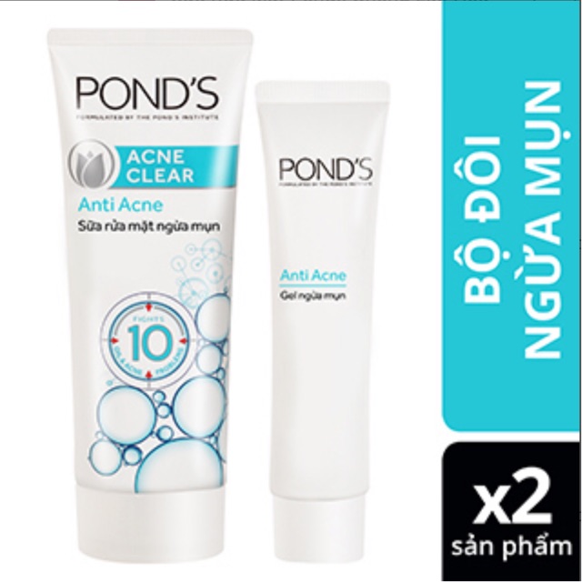 Sữa rửa mặt pond ngừa mụn 50g,100g