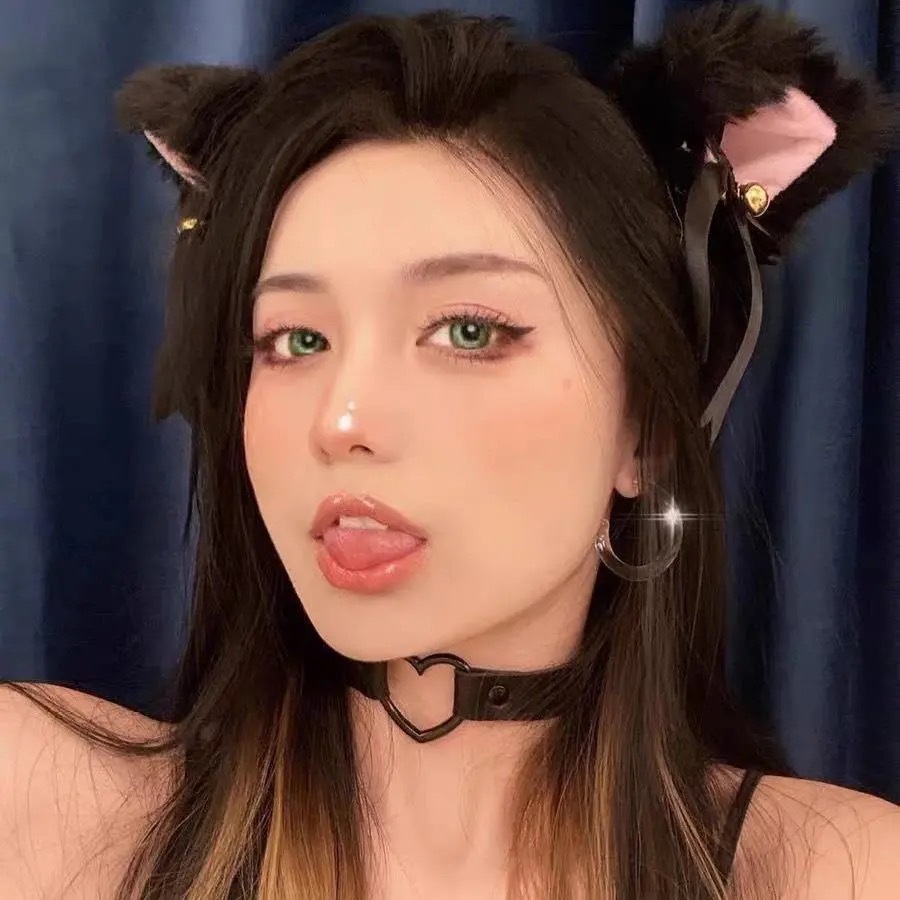 Kẹp tóc hình tai mèo bằng lông nhung dễ thương dùng hóa trang cho nữ