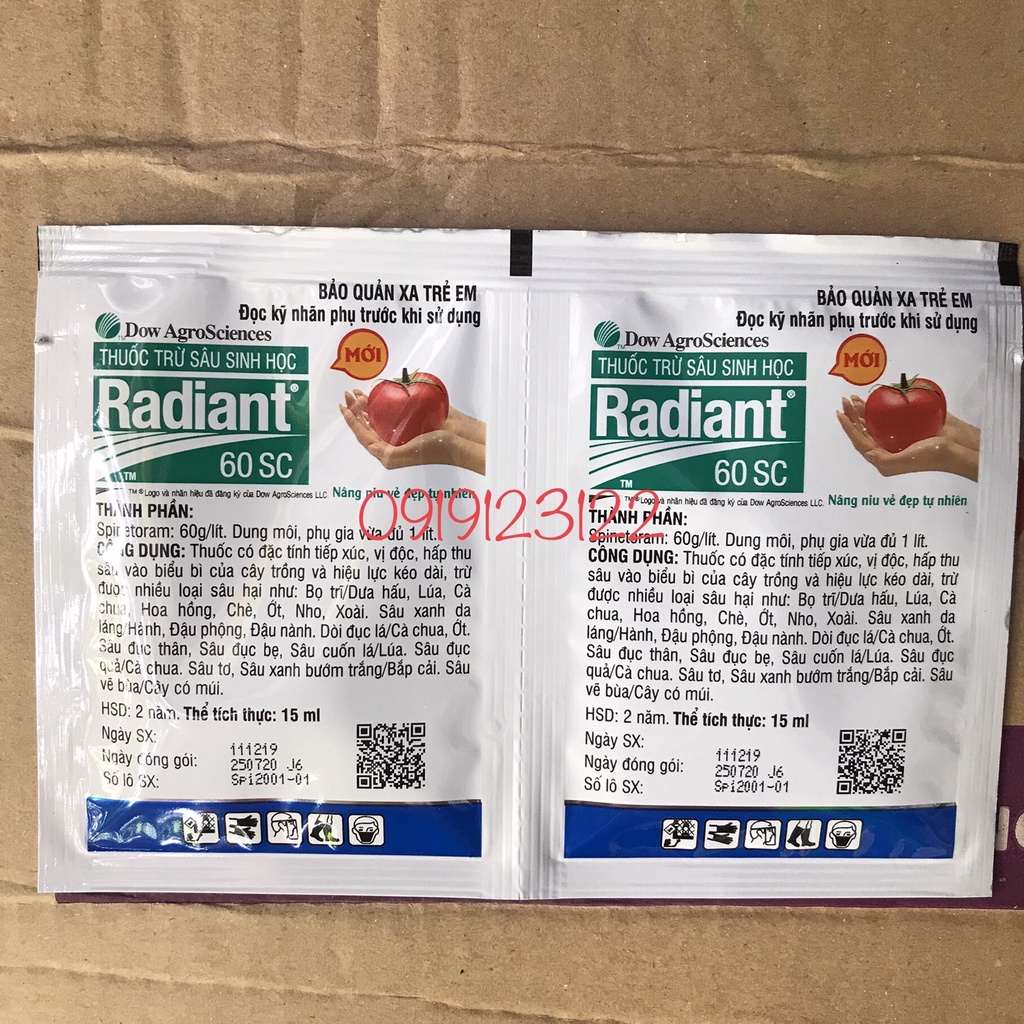 Sản phẩm sinh học Radiant 60SC - Chuyên bảo vệ hoa hồng và các loại cây trồng