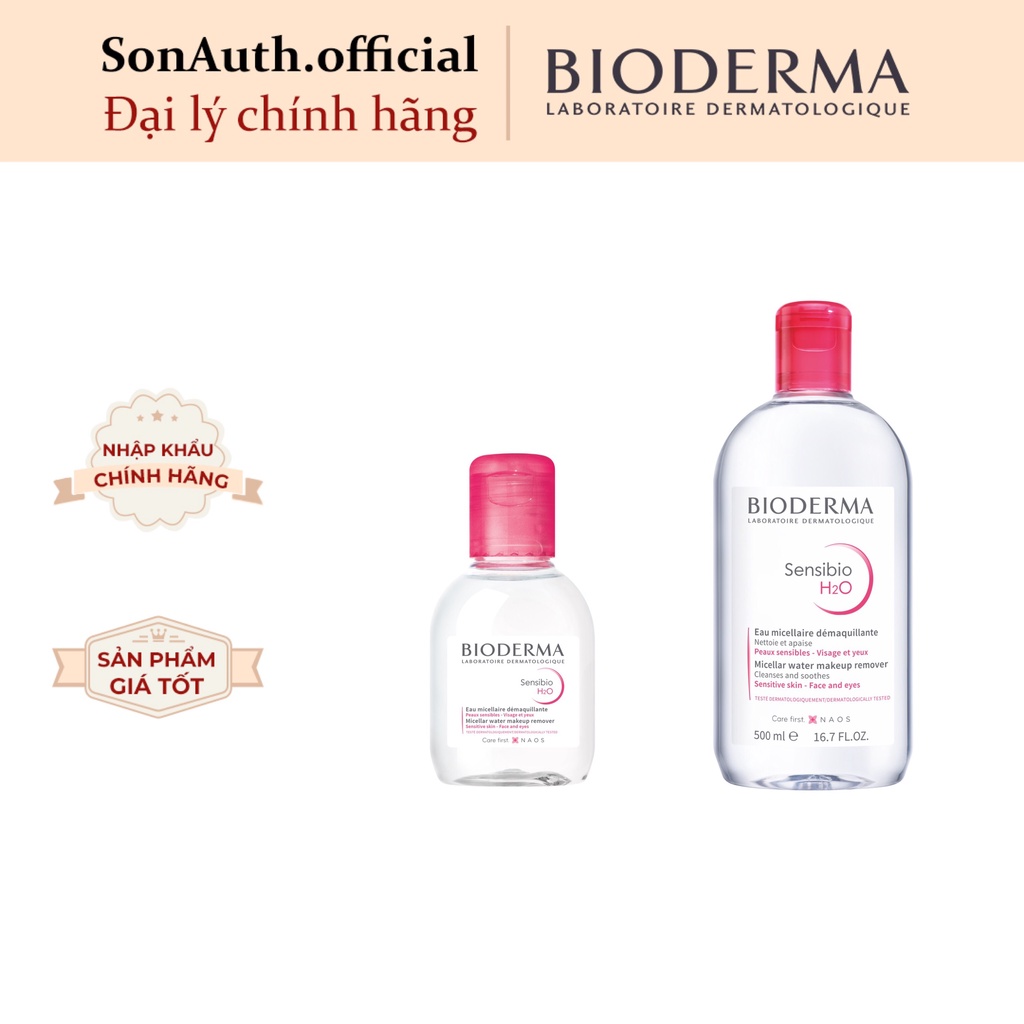 Nước tẩy trang Bioderma Sensibio H2O