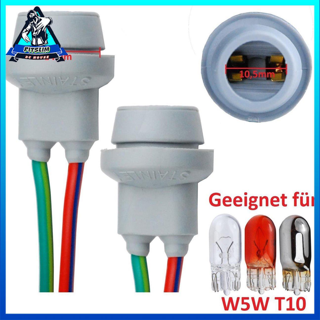 Một cặp ổ cắm đèn cao su T10 W5W Stabdlicht Parklicht Vương quốc Anh