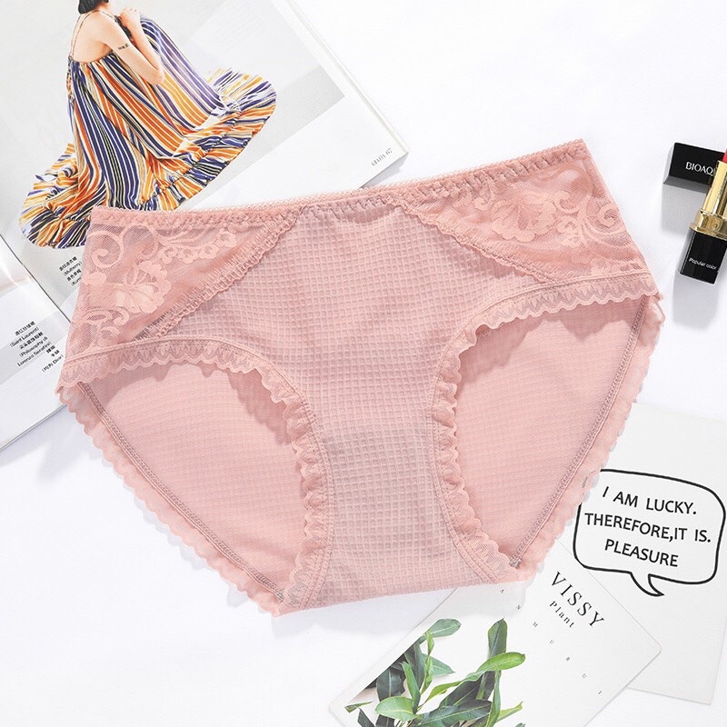 Sét 5 quần lót su phối ren viền mới 2217 form size 45-58kg
