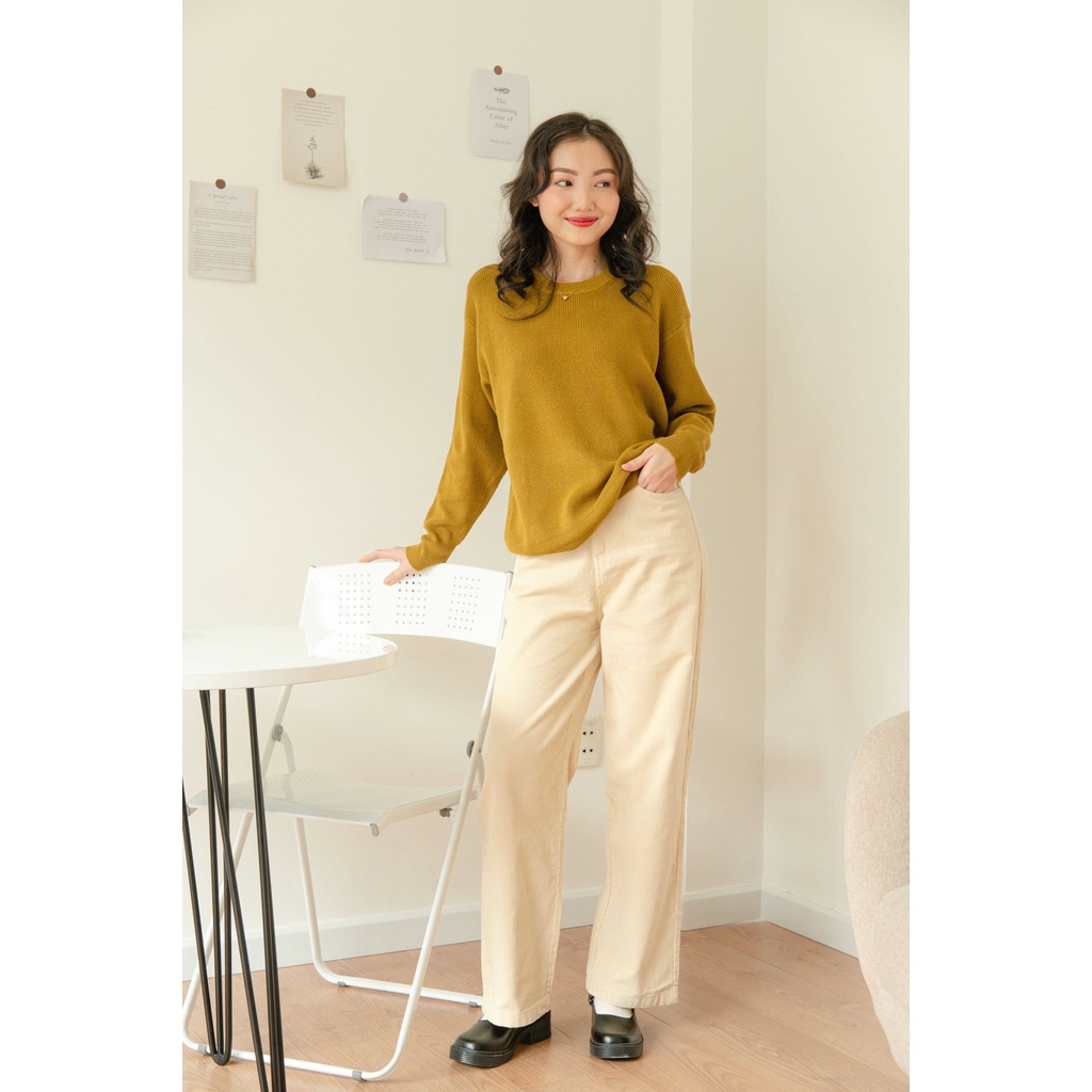 Quần ống suôn nhung LENCLOTHING 8257-8258-8259