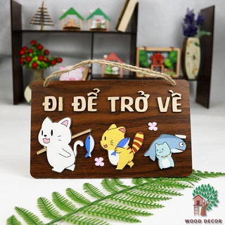 Bảng gỗ trang trí, bảng gỗ decor Đi để trở về